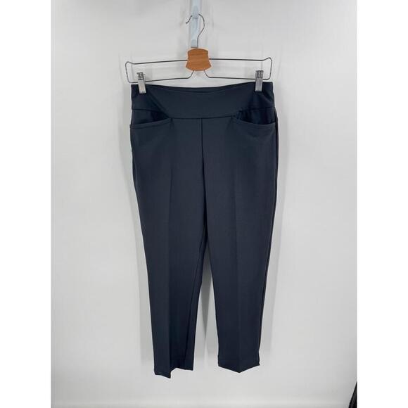 TAIL Black High-Waisted Pockets Straight Leg Pants‎ Womens Size 6 - Picture 1 of 7